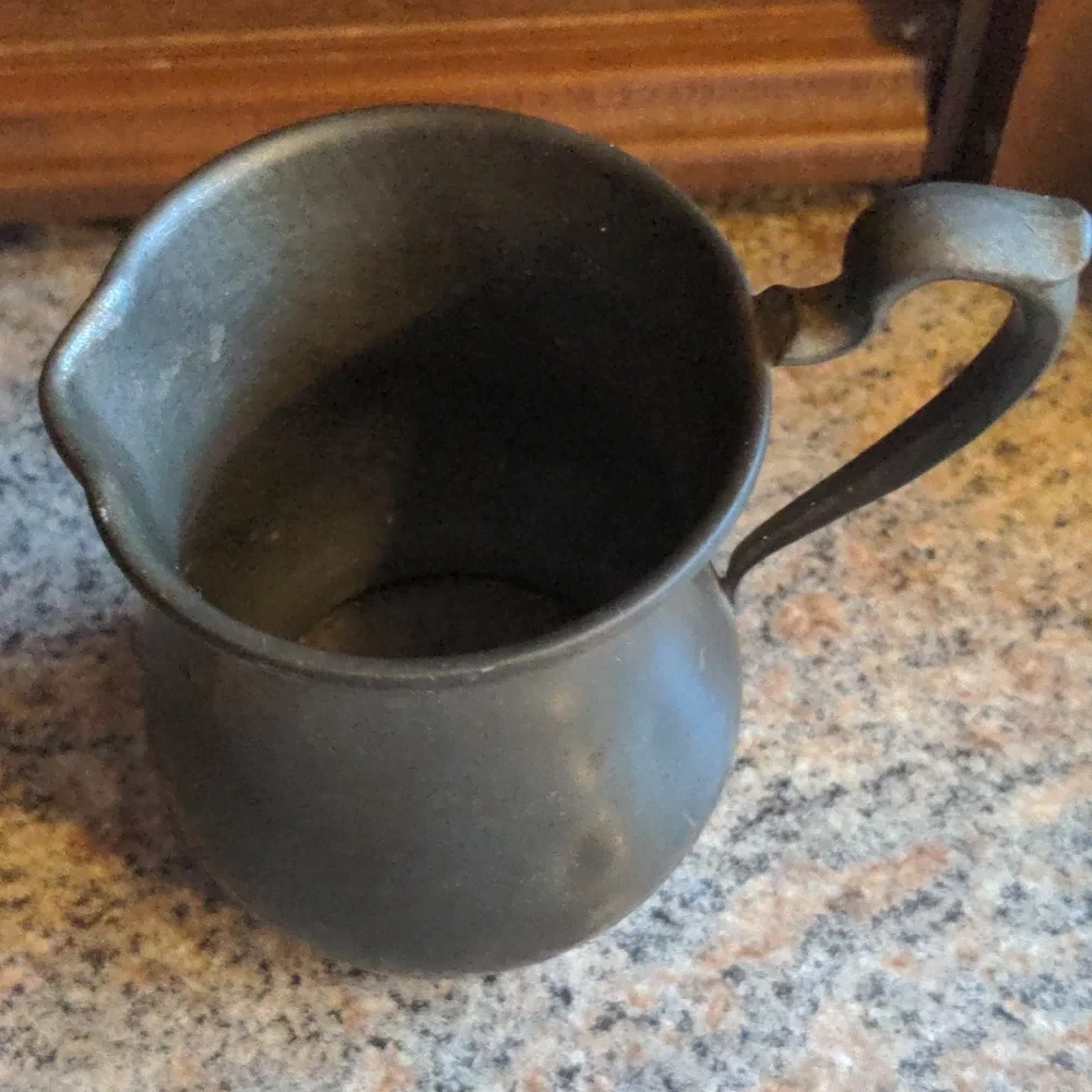 Vintage Pewter Creamer- Set of 2 Different Creamer Pitchers Woodbury Pewterers